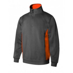 Sweatshirt bicolor c/fecho