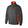 Sweatshirt bicolor c/fecho