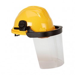 Capacete c/viseira em policarbonato