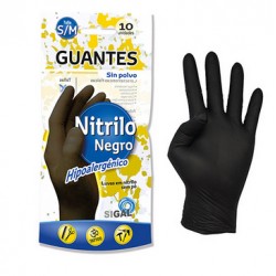 Pack Luva Nitrilo Preta