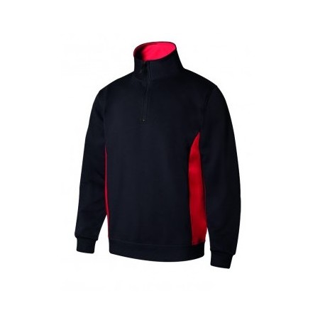 Sweatshirt bicolor c/fecho