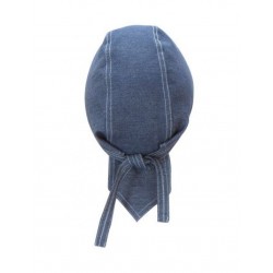 Bandana Denim Com Tiras